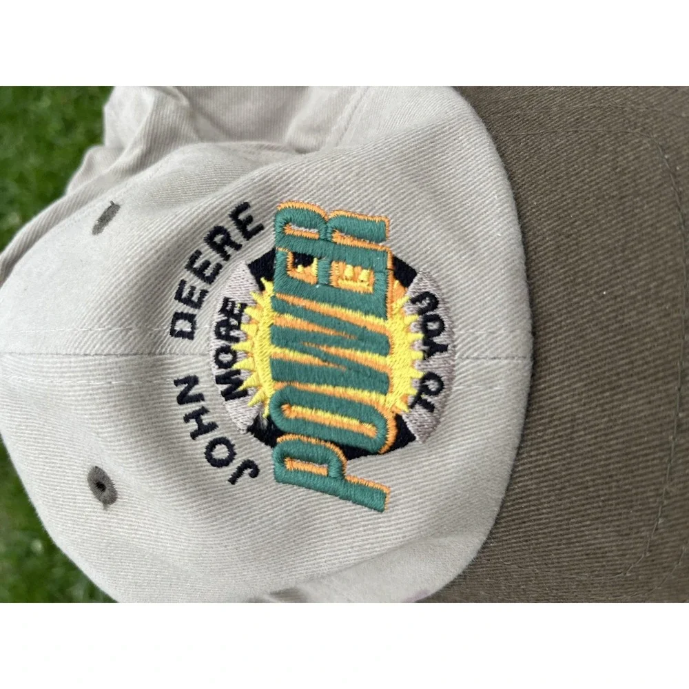 John Deere Hat‎ Cap Strap Back Tan Brown Embroidered 4000 Series Tractors Mens
